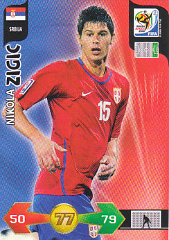 Nikola Zigic Serbia Panini 2010 World Cup #327